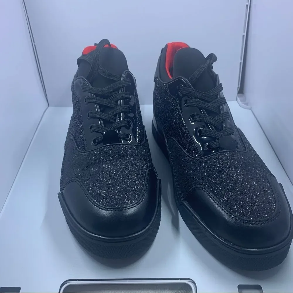 🔥Fashion glitter sneakers with red bottom